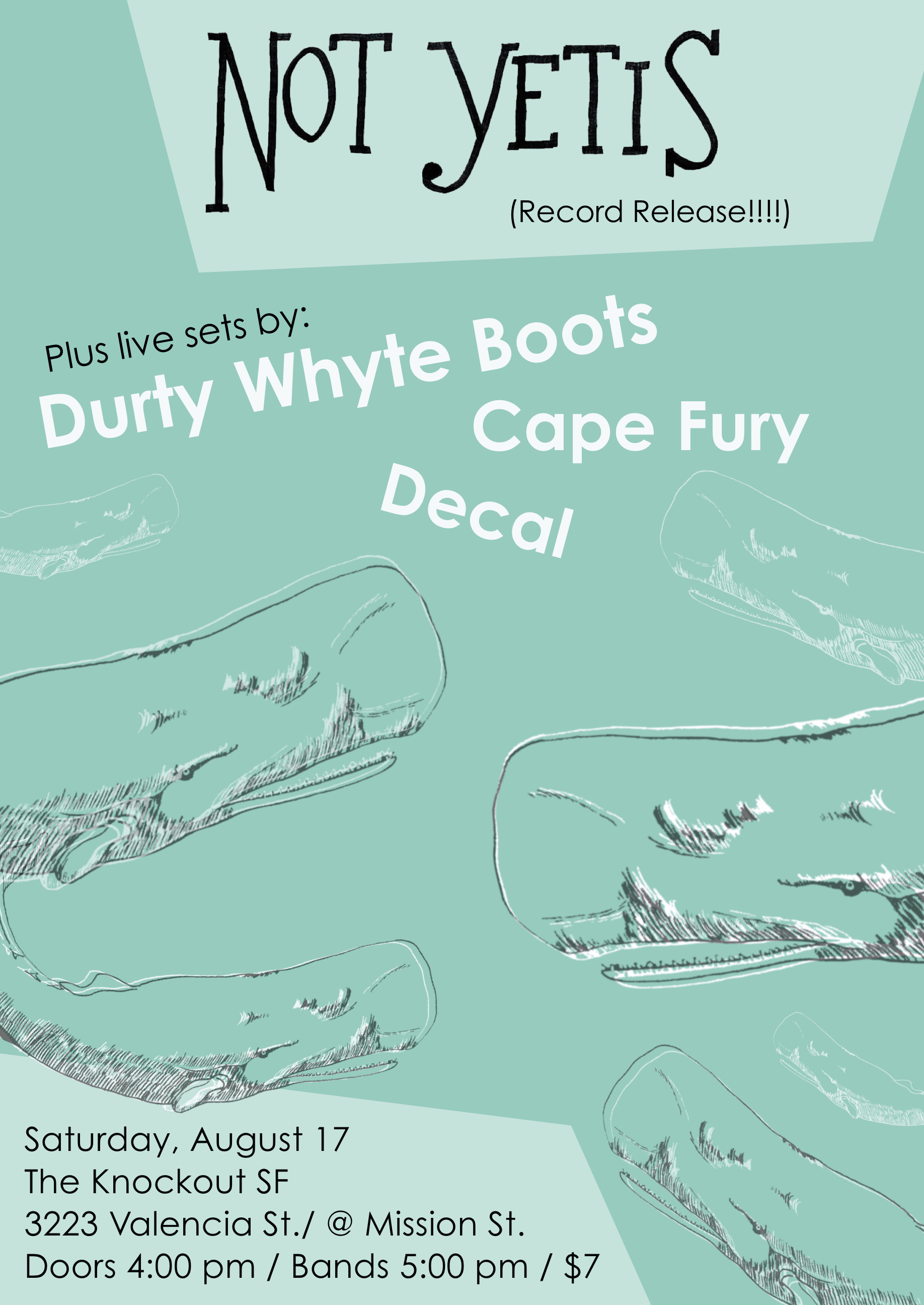 Show poster: Cape Fury at the Knockout
